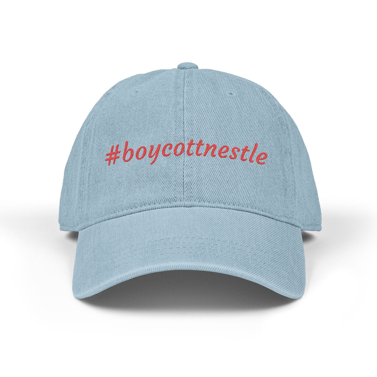 Embroidered #boycottnestle hat