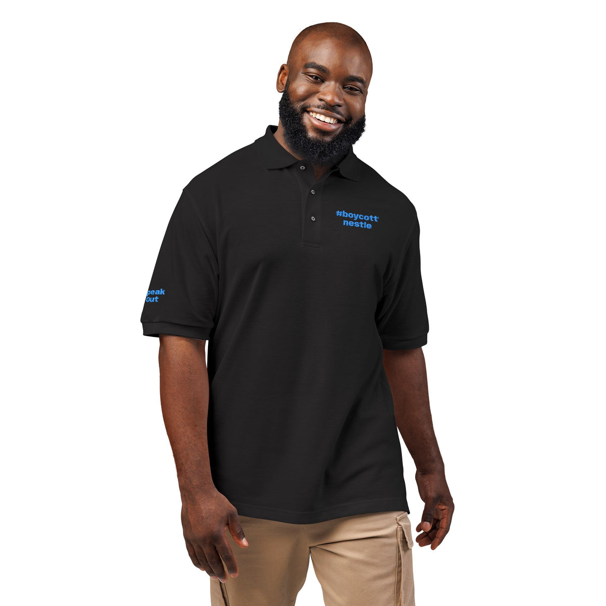 Embroidered #boycottnestle Polo