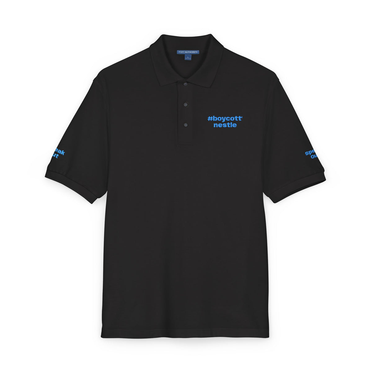 Embroidered #boycottnestle Polo