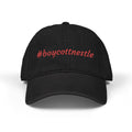 Embroidered #boycottnestle hat