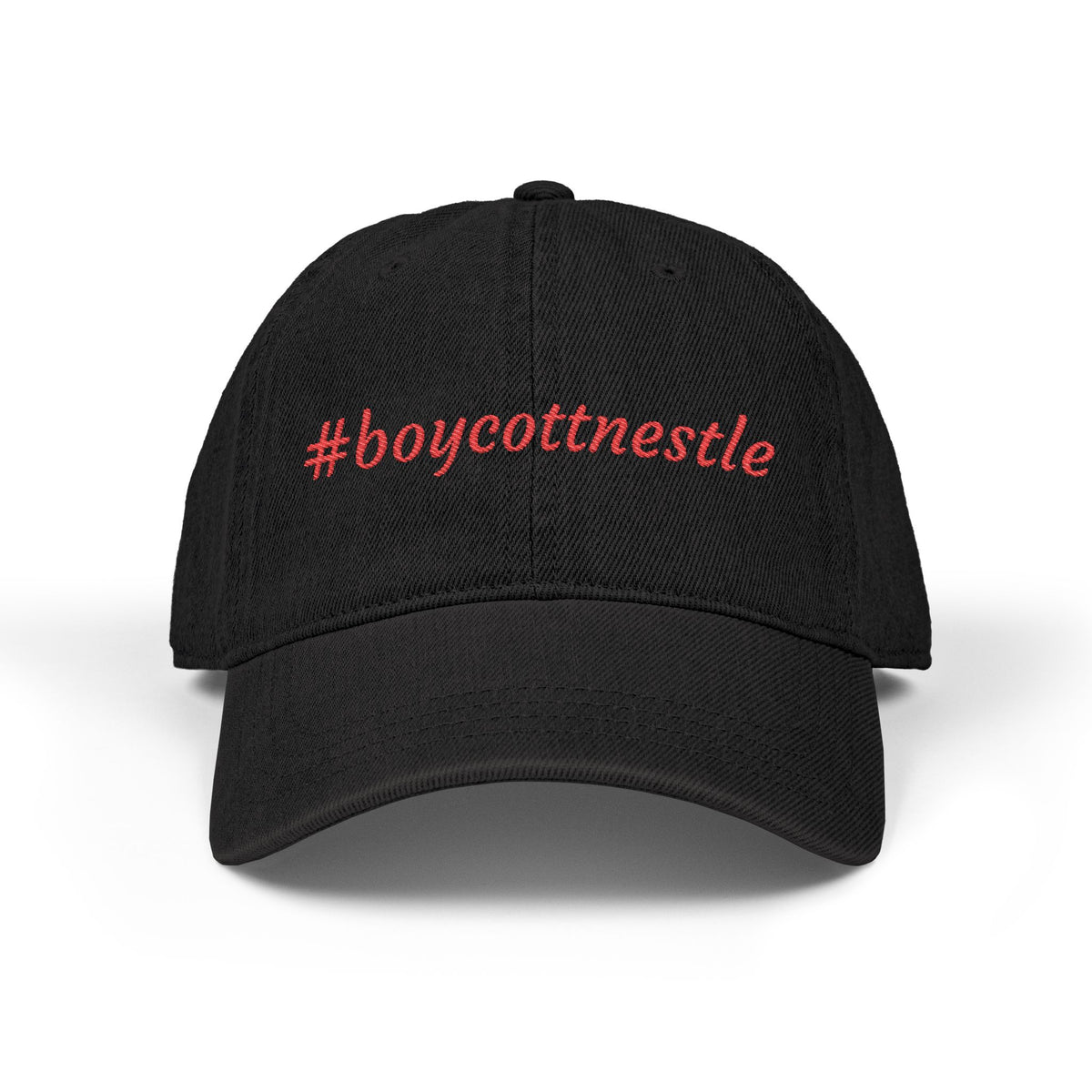 Embroidered #boycottnestle hat