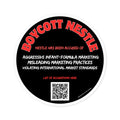 The one and only official #Boycottnestle sticker