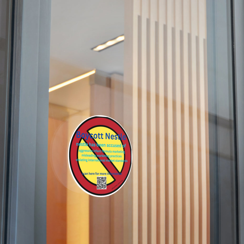 The official #boycottnestle stickers