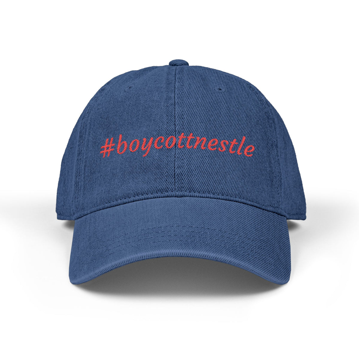 Embroidered #boycottnestle hat