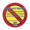 The sleek #boycottnestle sticker