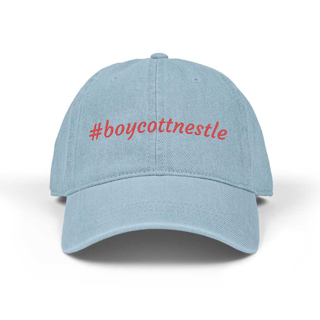 Embroidered #boycottnestle hat