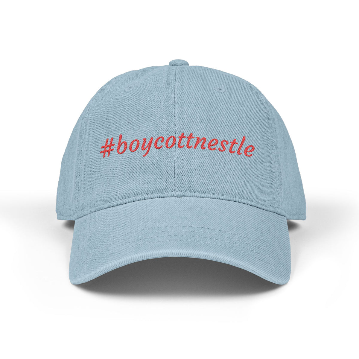 Embroidered #boycottnestle hat