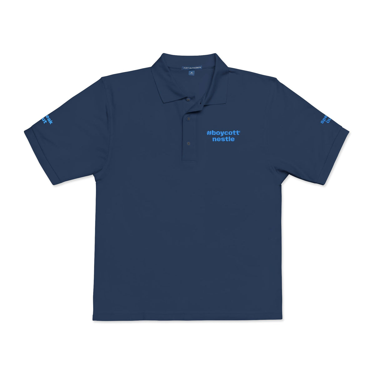 Embroidered #boycottnestle Polo
