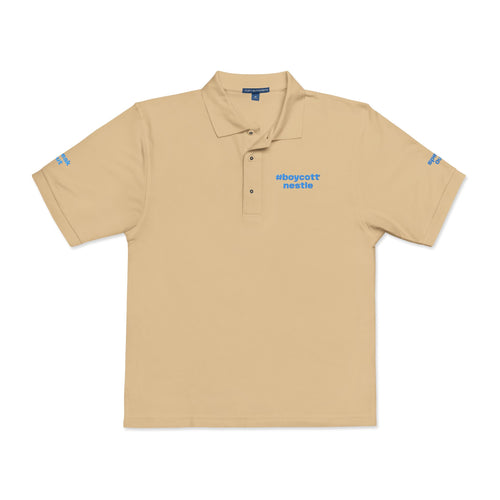 Embroidered #boycottnestle Polo