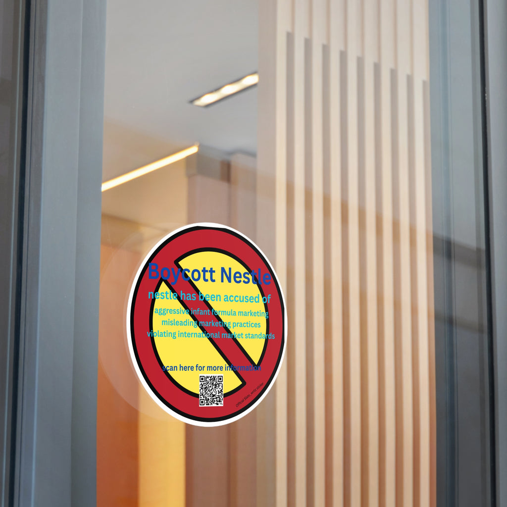 The official #boycottnestle stickers