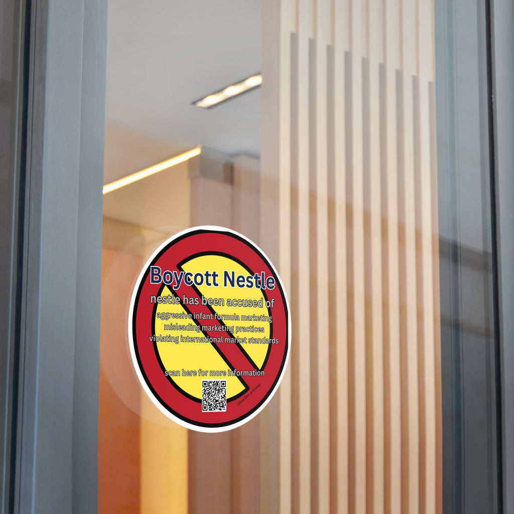The sleek #boycottnestle sticker