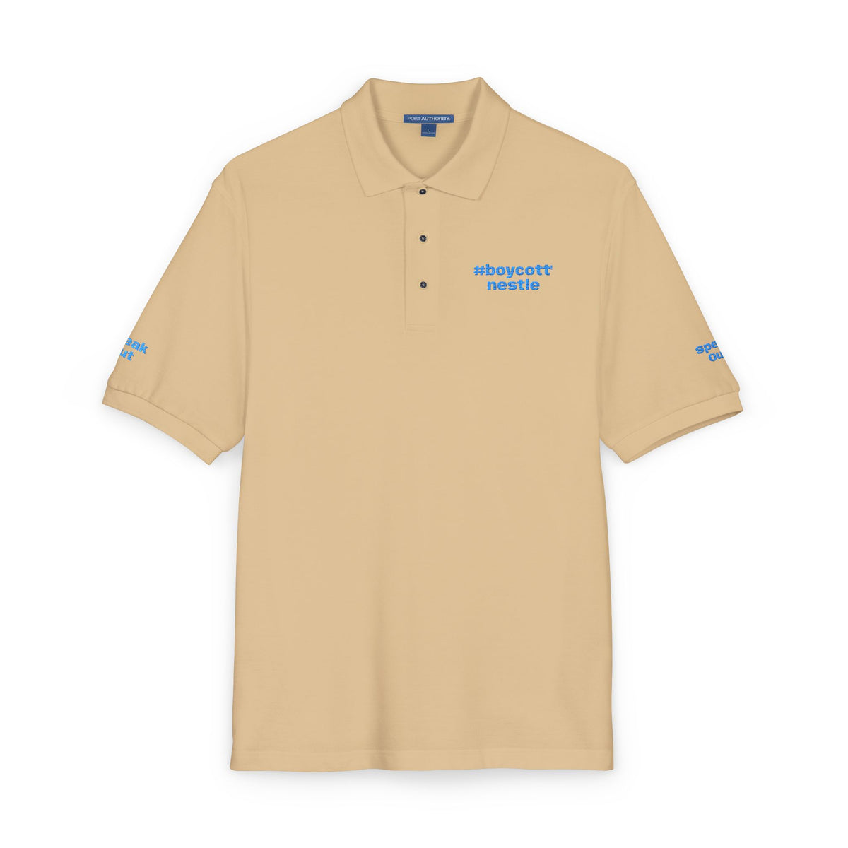 Embroidered #boycottnestle Polo
